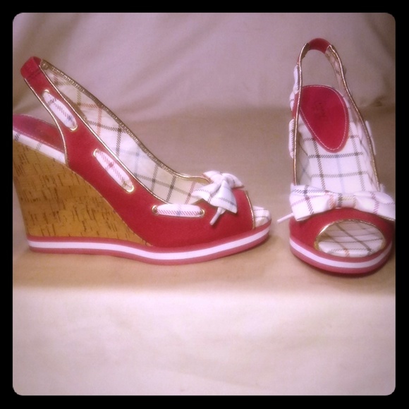 Coach Shoes - Beautiful Designer Wedge Coach Shoes - Beautiful Designer Wedge